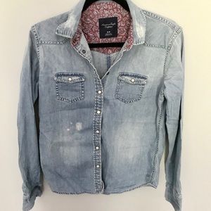 AE Denim Button Down